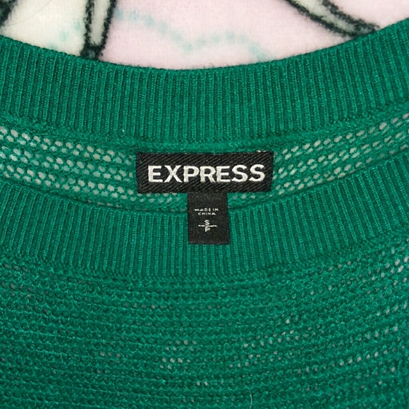 Kelly Green knit top by Express - Picture 2 of 4